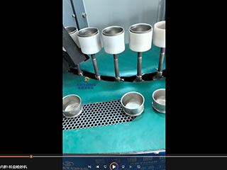 中山客户案例：不锈钢内胆转盘式喷砂机工作视频