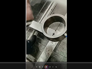 东莞客户案例:铁环高压水喷砂机工作视频