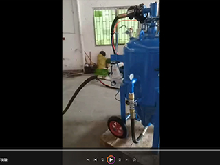 杭州客户案例：液体水喷砂机操作视频