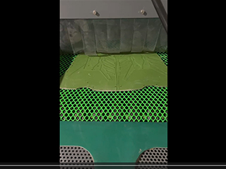 襄阳客户案例：铝材模具自动喷砂机工作视频