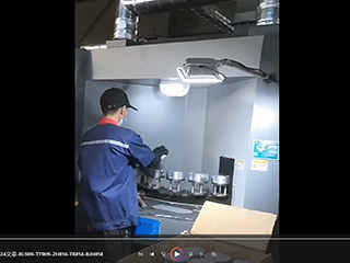 鑫百通船舶转盘式自动喷砂机工作视频